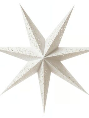 NIB Paper Star Shade Pendant Light - Christmas Decor Holiday Decorative Star 35"